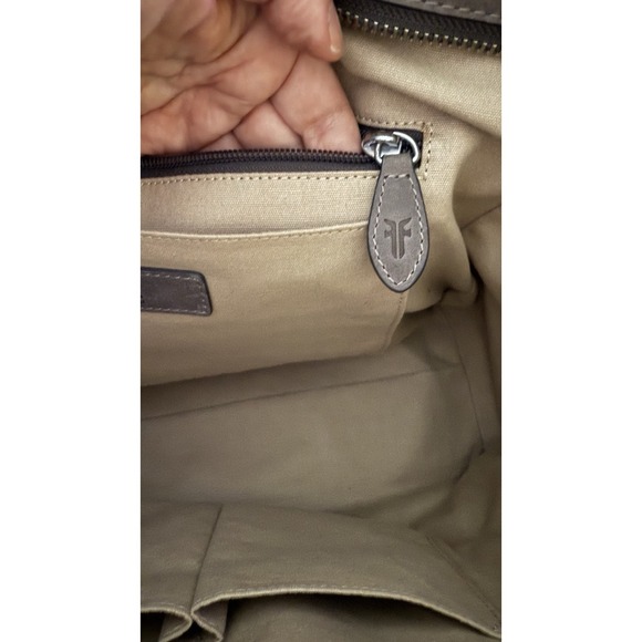 Frye Tan Brown Leather Reed Shoulder Bag Tote handbag - Picture 13 of 15